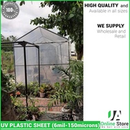 Roofing &amp; Flooring℡ஐUV Plastic Sheet (6 mil - 150 Microns) 9ft x 1m - Plastic Roofing, greenhouse an