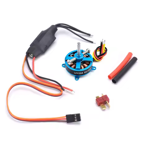 L2204 2204 1800KV KV1800 Brushless Motor Support 2-3s + 12A Simonk ESC For RC Fixed-wing Aeroplane A