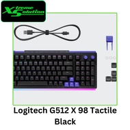 Logitech G512 X 98 Tactile Wired Keyboard - Black/White (Tactile)