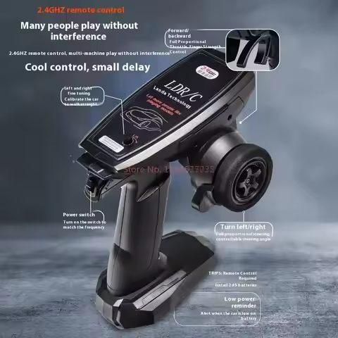 LDRC LD2801 LD2802 LD2803 LD2804 1/28 4WD RC Drift Car Proportional Steering LED Headlights 2.4G Toy