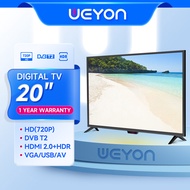 WEYON 20 นิ้ว Digital LED TV ดิจิตอล ทีวี HD Ready ทีวีจอแบน โทรทัศน์ รับประกัน1ปี