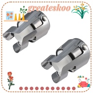 GREATESKOO 2Pcs Champagne Stoppers, Stainless Steel Keep Fresh Wine Stopper, Durable Silver Easy to Use Wine Saver Bar