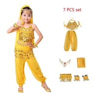 Children India Party Belly Dance Costumes Egyptian Cosplay Costume For Kids Girl Belly Dance Dress F