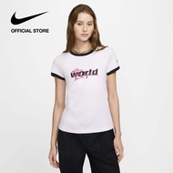 Nike Womens Sportswear Ringer T-Shirt - White [HQ3319-100]
