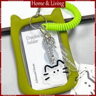 AOTO Cat Ears Design Card Holder - Keychain & Credit Card Protector