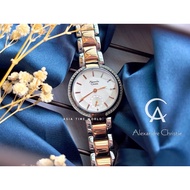 [Original] Alexandre Christie 2709LSBTRSL Elegance Women Watch with Silver and Rosegold Stainless Steel