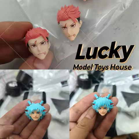 15 Days Made 1/12 Anime Kasimo Hajimei Sukuna Yuji Soldier Delicate Painted Head Sculpt For 6" Shf V