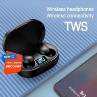 E6S TWS Wireless Bluetooth Headset Waterproof Noise Cancelling LED Earbuds with Mic
