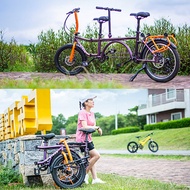 2023 New Arrival Small Cloth Double Foldable Bicycle Two People Riding Parent-Child Car Mother-Child Adult and Children Shock-Absorbing Bicycle