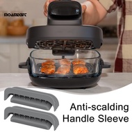 Moamegift Air Fryer Handle Cover Glass Air Fryer Handle Cover 2pcs Silicone Handle Covers for Ninja 