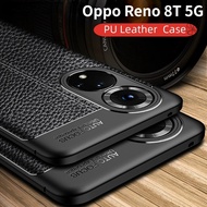 Casing for OPPO Reno 8T 5G 2023 8Z Phone Case Leather TPU Soft Silicone Back Cover for Reno8Z Reno8T Shockproof Cases