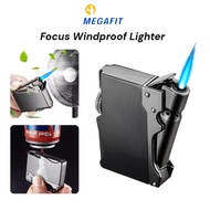 FOCUS Steel Cannon Lighter High-Quality Metallic Lighter with Direct Blue Flame Retro Style Lighter