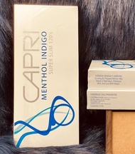 CAPRI MENTHOL INDIGO isi 10 (2jt) ROKOK SLOP MENTOL MINT