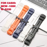 Resin Strap Suitable For Casio MCW-100H W-S220 HDD-S100 AE2000W 16mm Men's Sports Waterproof Watchba