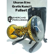 Darbuka 8 inch full set motif, free L key