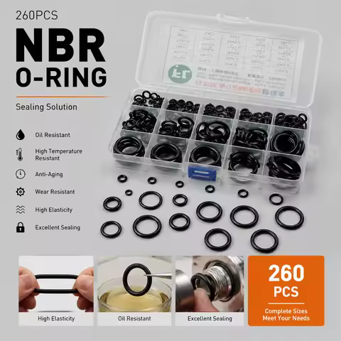 260 Pieces of Leak Proof Repair Kit for Water and Gas Pipelines, Nitrile Rubber O-ring CS 1.9/2.4/3.