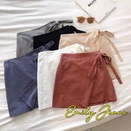 EMILY Korean Skort Palda Shorts | High Quality Cotton Linen ( Skirt Short ) 10629