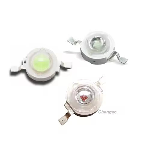 100pcs/lot 3W 630nm/660nm/465nm/455nm/475nm/485nm/530nm/600nm/605nm/400nm/490nm Colorful RGBY High P