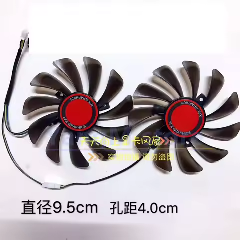 New Cooler Fan Cooling For XFX RX580 RX584 RX588 RX590 8G FDC10U12S9-C CF1010U12S FD9015U12D Radiato