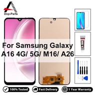 คุณภาพสูงสำหรับ Samsung Galaxy A16 4G 5G M16 A26 SM-A165F SM-A166B การเปลี่ยนชิ้นส่วนจอสัมผัสแอลซีดี