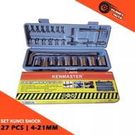 Kenmaster 27 Pcs Socket Wrench Size 8-21 mm