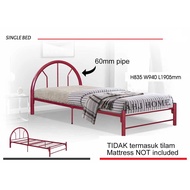 Single Bed Frame / Metal Bed / Bed Base /Katil Single Besi Lipat / Katil bujang Ready stock