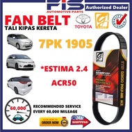 FIS Gaido Fan Belt Toyota Estima Alphard Air Cond Alternator Power Steering Belt 7PK1905 7PK1910 Tal