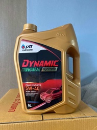 น้ำมันเครื่อง เครื่องยนต์ดีเซล สังเคราะห์ 100% ปตท Ptt dynamic commonrail synthetic 5w-30 หรือ 5w-40
