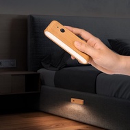 定制智能感應壁燈原木小夜燈過道走廊臥室起夜燈圖案文字定制夜燈