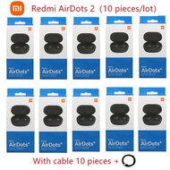 10 pieceslot Original Xiaomi Airdots S TWS Earphone Wireless Bluetooth Earphones Redmi Airdots 2 Hea