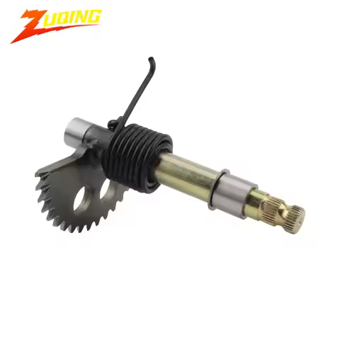 Motorcycle starting shaft with Spring 129mm For GY6 125cc 150cc Moped scooter ATV Go-Kart Engine sta