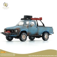BM Creations Toyota 1980 Hilux N60 N70 -Matte Rusting (Blue) (RHD) 64B0360 (1:64)