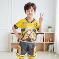 Junior Kids Jersey Set Ages 2-7 Latest Viral TrendDemon Slayer
