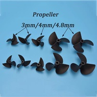 Rc Boat Propelller 3 Blades Nylon Propellers For 3/4/4.8mm shaft Rc Boat Series
