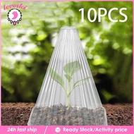 [Lovoski] 10Pcs Garden Cloche Covers Transparent, Frost Freeze Protection, Sturdy, Plant Bell Cover, Windproof Cover
