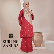 HERNES SAKURA BAJU KURUNG MODEN COTTON SULAM BAJU RAYA 2025 BAJU KURUNG SEDONDON MAK ANAK BAJU KURUN