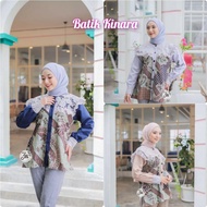 Batik wanita Blouse batik kombinasi blouse batik kerja