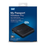 WD 3TB My Passport Wireless Pro Portable WiFi USB3.0 WDBSMT0030BBK-NESN