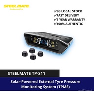 Steelmate TP-S11 Solar Powered External Tire Pressure Monitoring System TPMS, LED lighting display, warning sensors gPt1