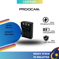 ready stock Proocam Canon NB-2LH Compatible Battery for Powershot G7 G9 S30 camera