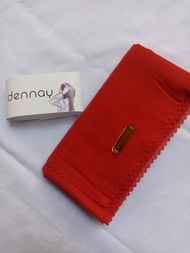 Jilbab/Hijab Segi Empat Deenay Polos  LasetCut 100% Realpict