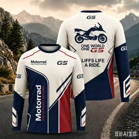 Motorrad GS Adventure Motorcycle Long Sleeve Shirt Breathable Anti UV Quick Dry Riding Jersey Men Ou