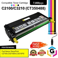 Compatible Fuji Xerox C2100/C3210 (CT350488) Yellow Toner Cartridge for DocuPrint C2100 / C3210DX / 