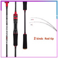 5-18lb 1.68M(5.5ft)/1.8M (6ft) /2.1M (7ft)/2.4M(7ft) 2 Tips【M&amp;L】 Super cost performance All Waters fishing rod Carbon fiber Spinning Baitcasting Rod Medium Light Fishing Rod