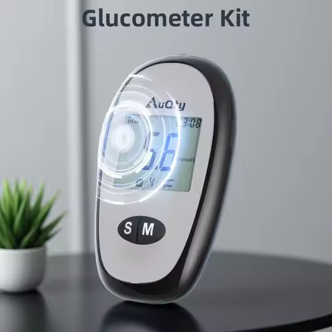 Blood Glucose Meter With Individually wrapped Glucose Test Strip Glucometer Kit Blood Sugar Monitor 