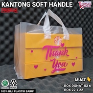 Plastik Box Brownies Motif THANK YOU Isi 50 Kantong Bolu Susu Bening Bingkisan Snack Ulang Tahun
