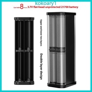 KOKO 21700  Storage Case 8 Slots Transparent Design USB C Fast Charging Kit