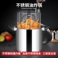 Household Deep Frying Pan High Quality Stainless Steel Soup Pot with Lid Multi-Function Pot Fried Chicken Pot Noodle Pot Milk Pot Induction Cooker