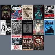 STIKER POSTER BAND ISI 117pcs | DELUSIONWALL | STIKER DINDING BAND | TINGGAL TEMPEL | STIKER CROMO G
