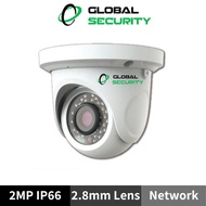GLOBAL SECURITY GS-IP-0133-SL 2MP Starlight IP Network IR Dome CCTV Camera